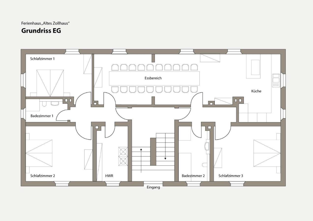 Altes Zollhaus Apartment Hallschlag Bagian luar foto